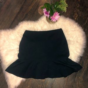 Black Peplum Banana Republic Skirt